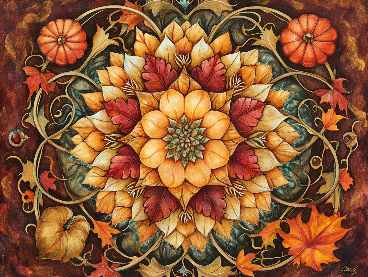 Golden Harvest Mandala