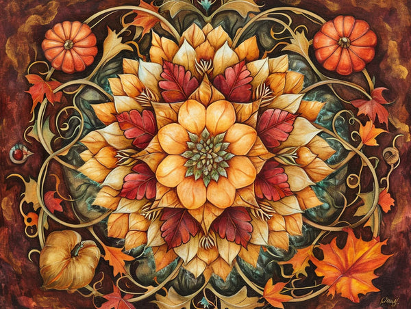 Golden Harvest Mandala