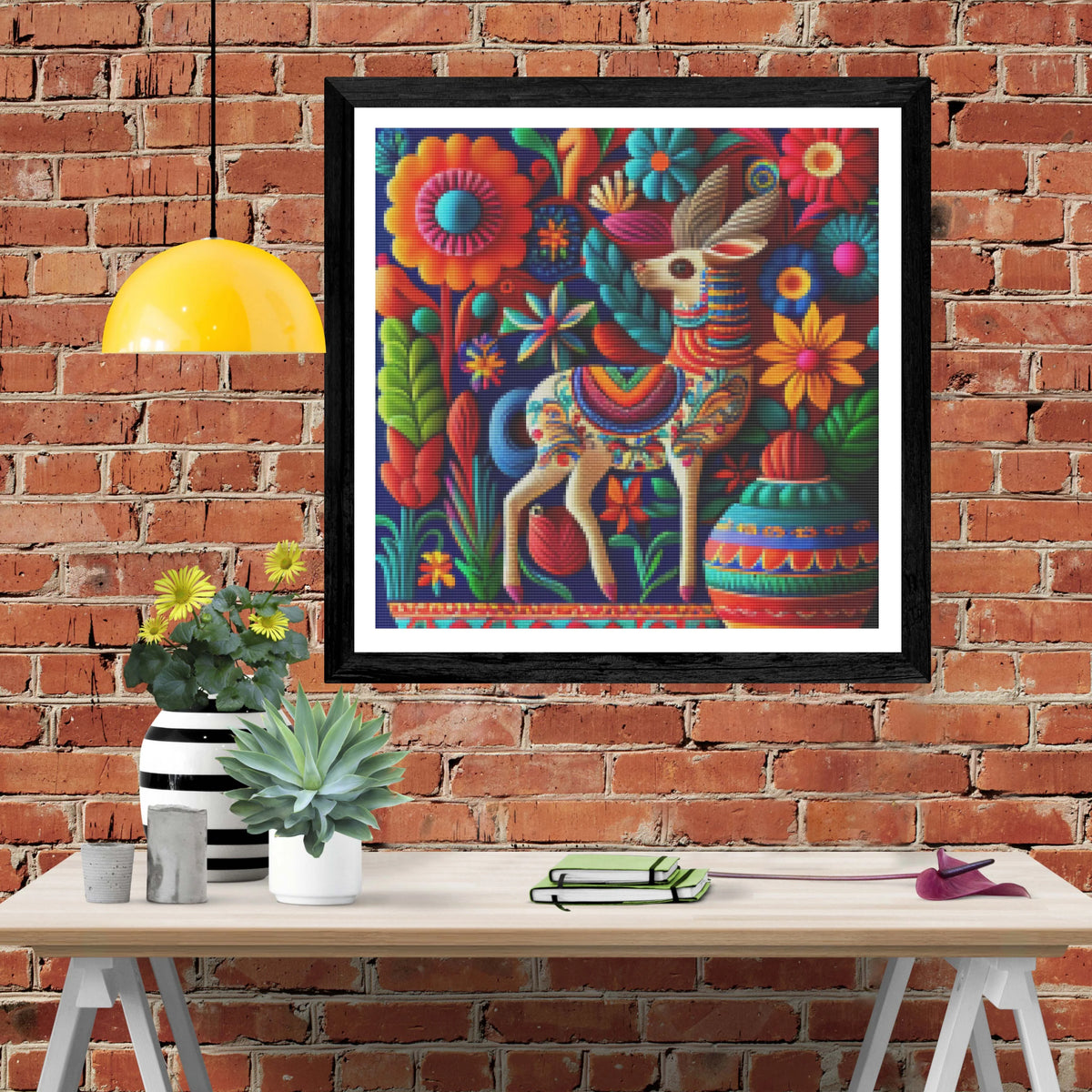 Mexican Folk Art Llama