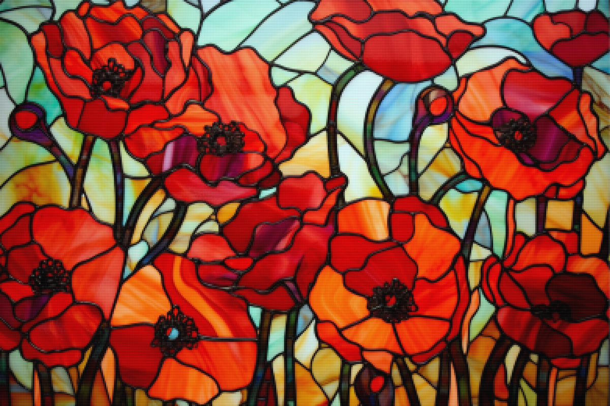 Poppy Field Glass