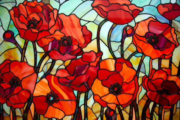 Poppy Field Glass