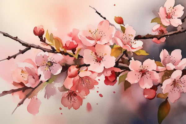 Cherry Watercolor Spring