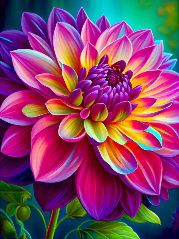 Dahlia Ruffled Petals