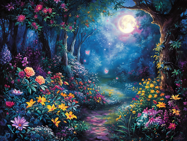 Luminous Garden Night