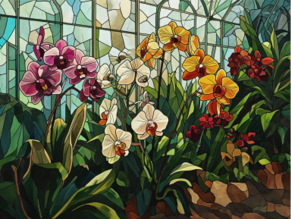 Botanical Greenhouse Glass