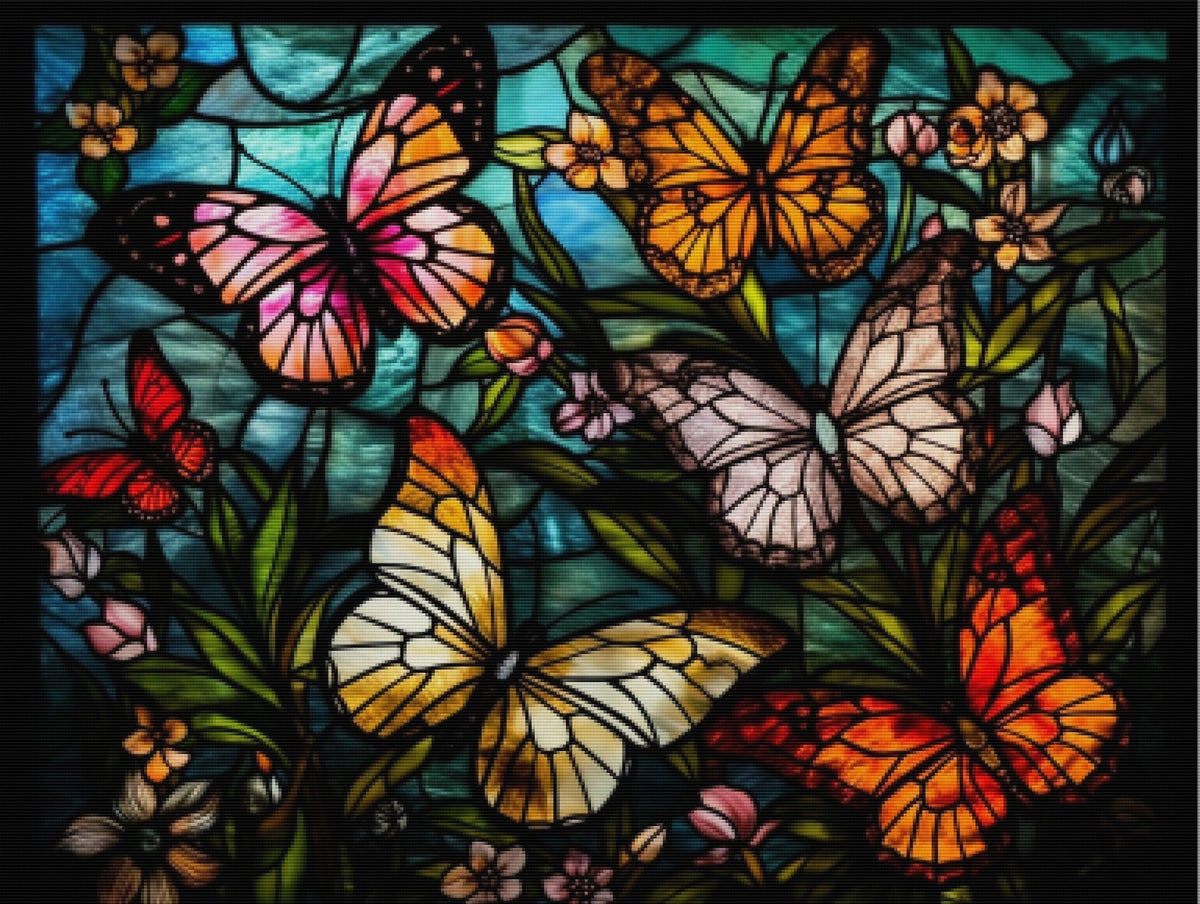 Butterfly Mosaic Garden