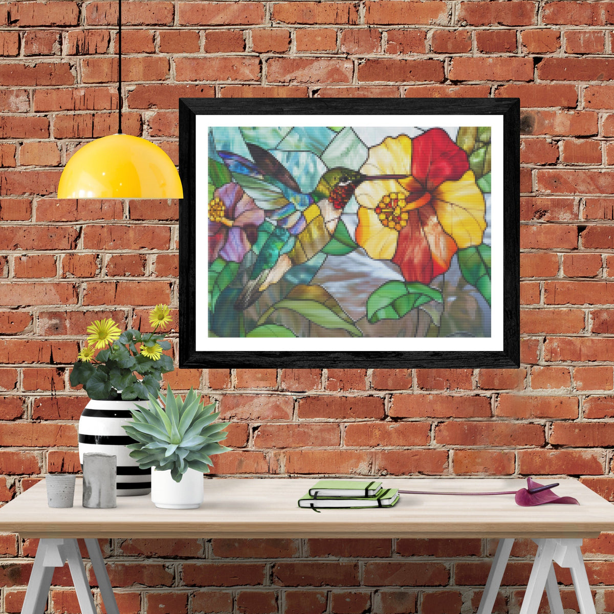 Hummingbird Hibiscus Dance