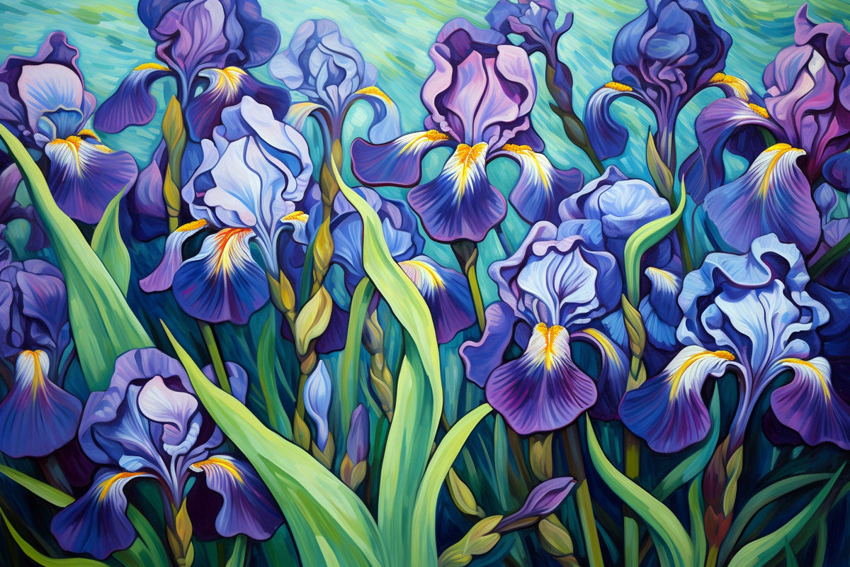 Purple Iris Impressions
