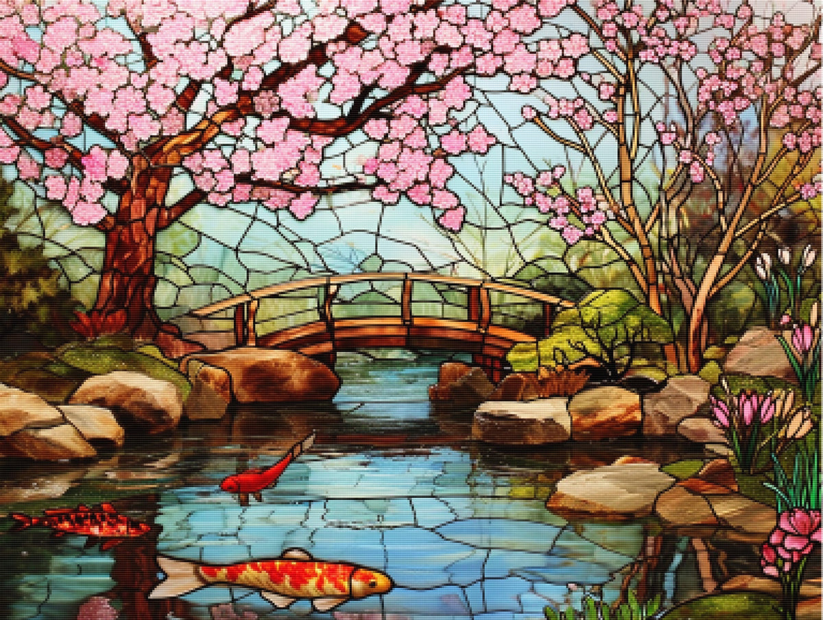 Zen Cherry Garden Glass