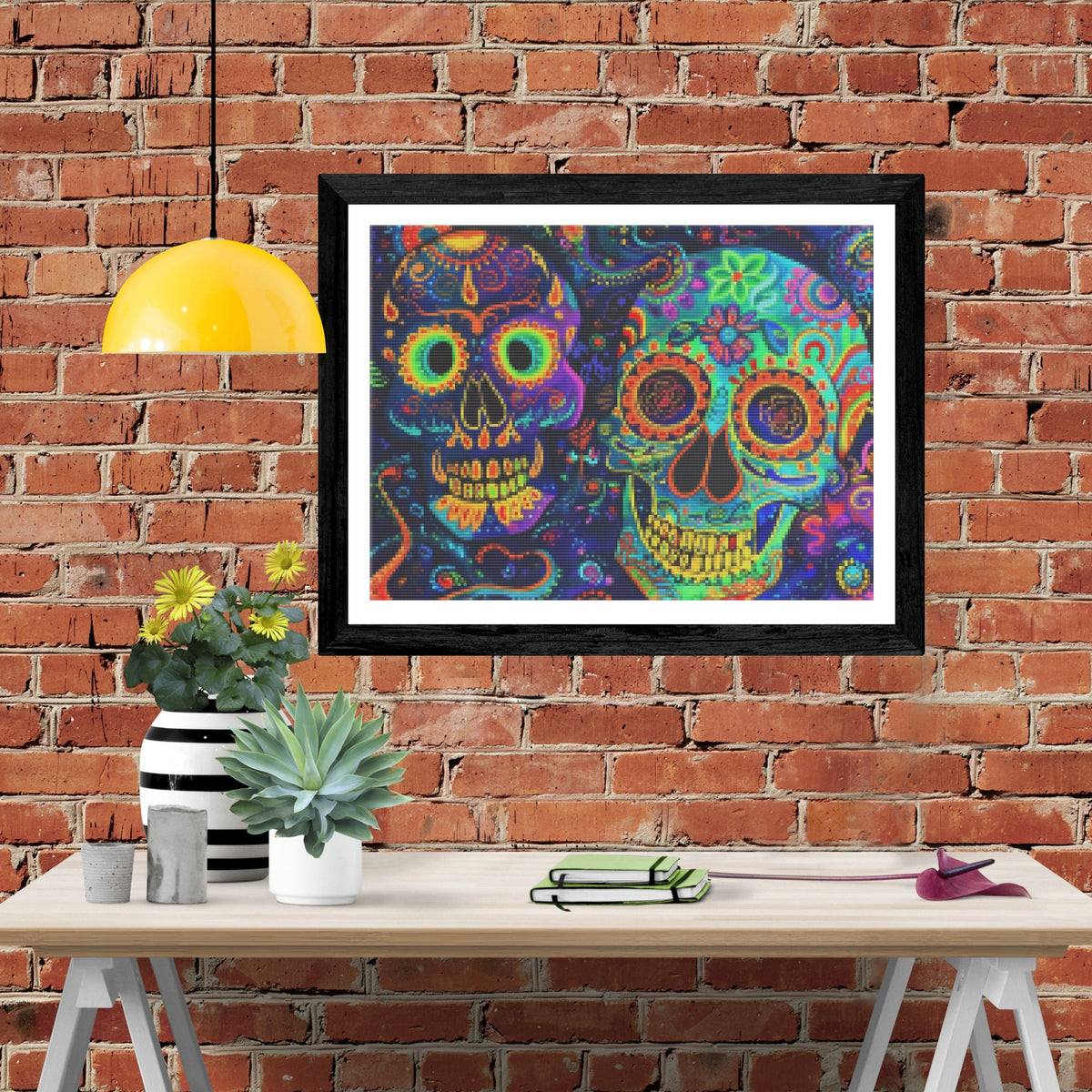 Neon Skull Celebration