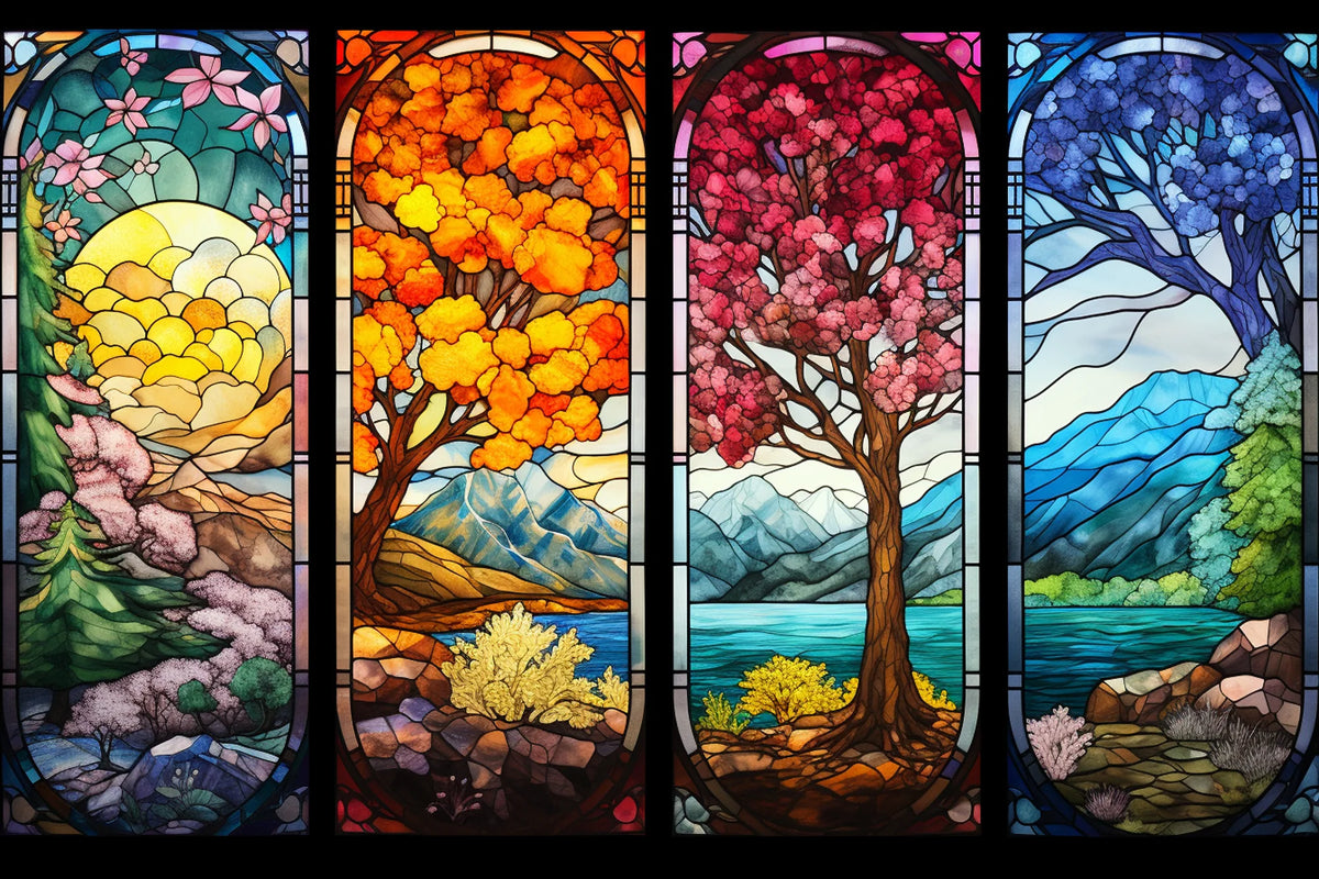 Four Seasons Stained Glass
