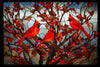 Cardinal Trio in Autumn