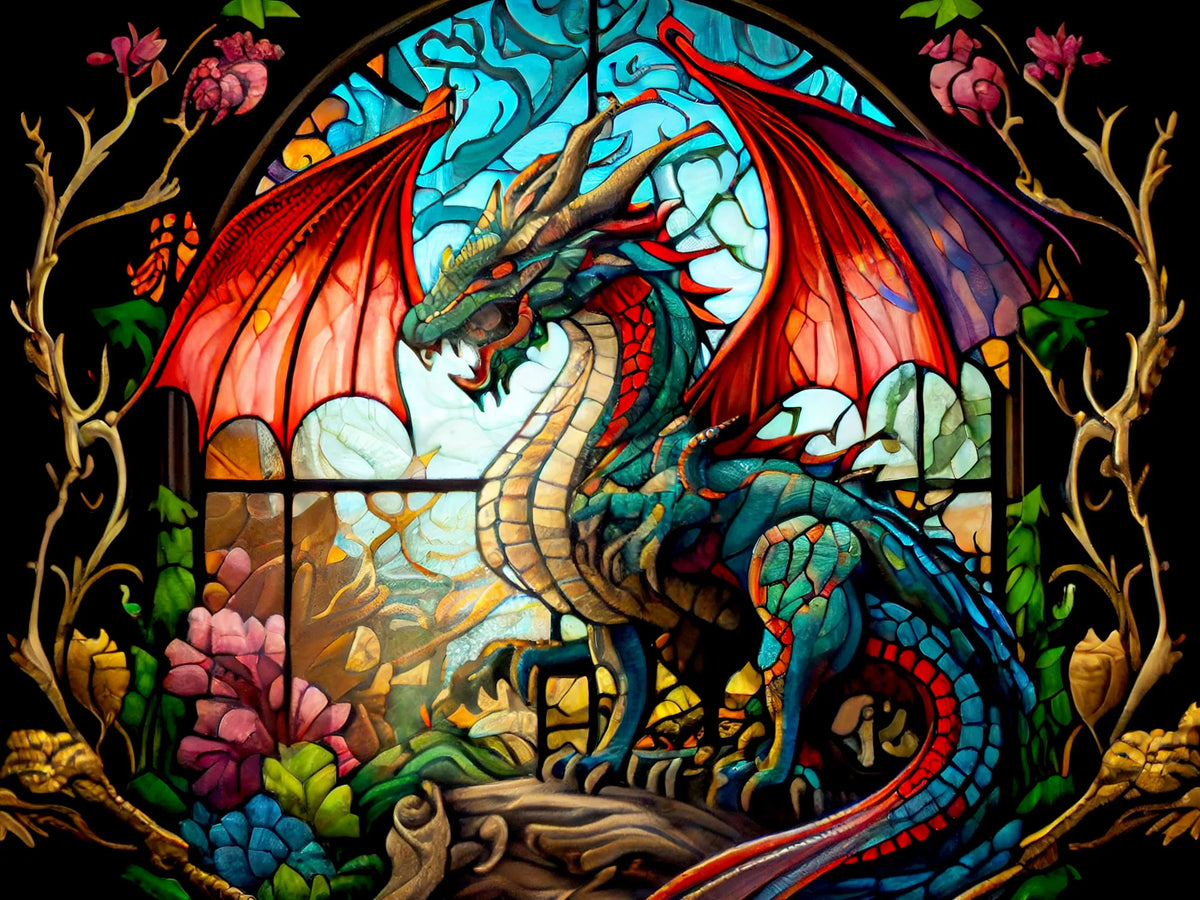 Stained Glass Dragon