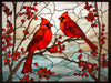 Stained Glass Cardinals