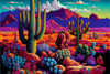 Neon Desert Sunset