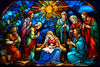Stained Glass Nativity