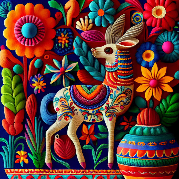 Mexican Folk Art Llama