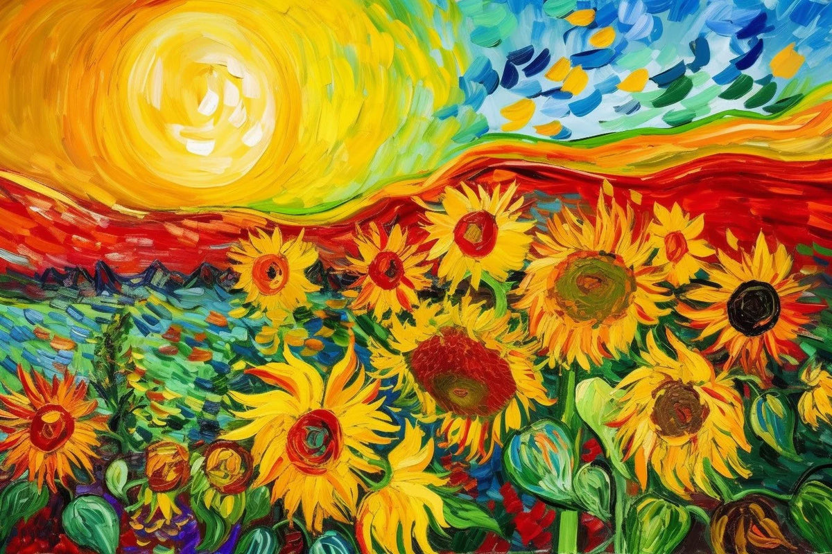 Sunflower Field Inspired by Van Gogh