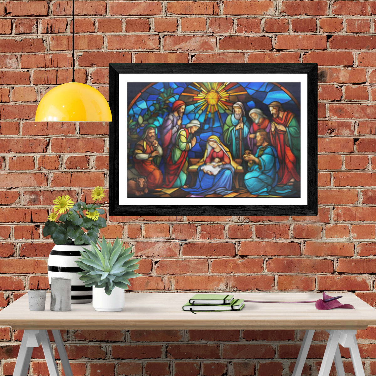 Stained Glass Nativity