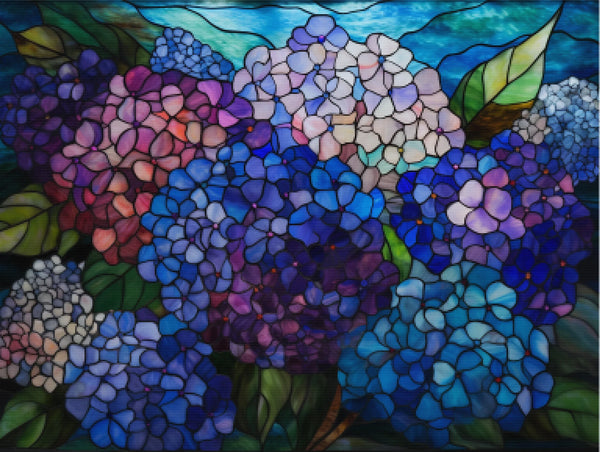 Stained Glass Hydrangeas