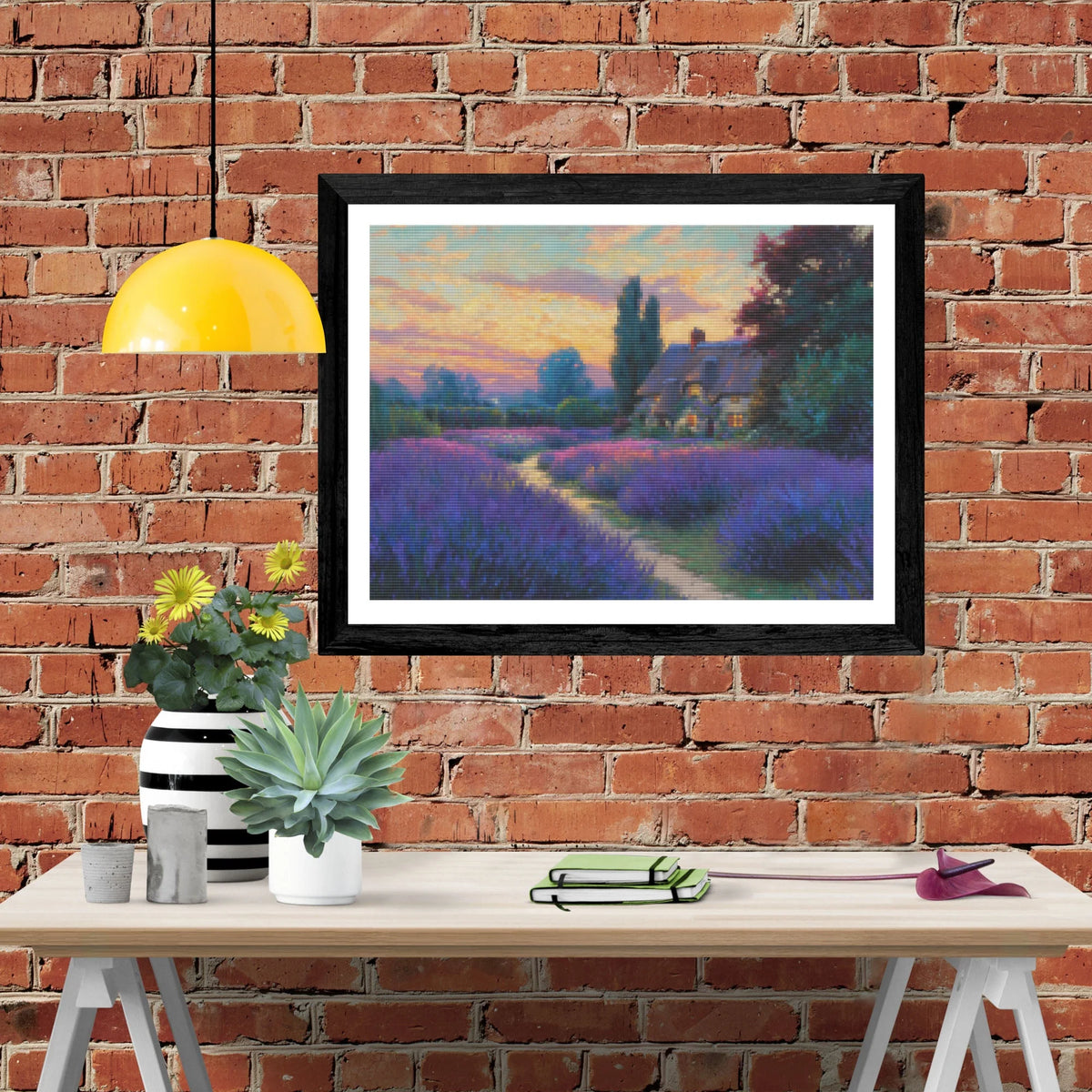 Lavender Cottage at Dusk