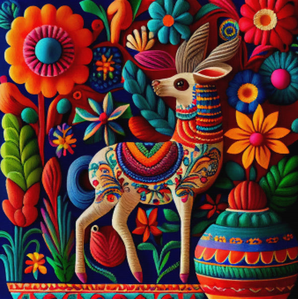 Mexican Folk Art Llama