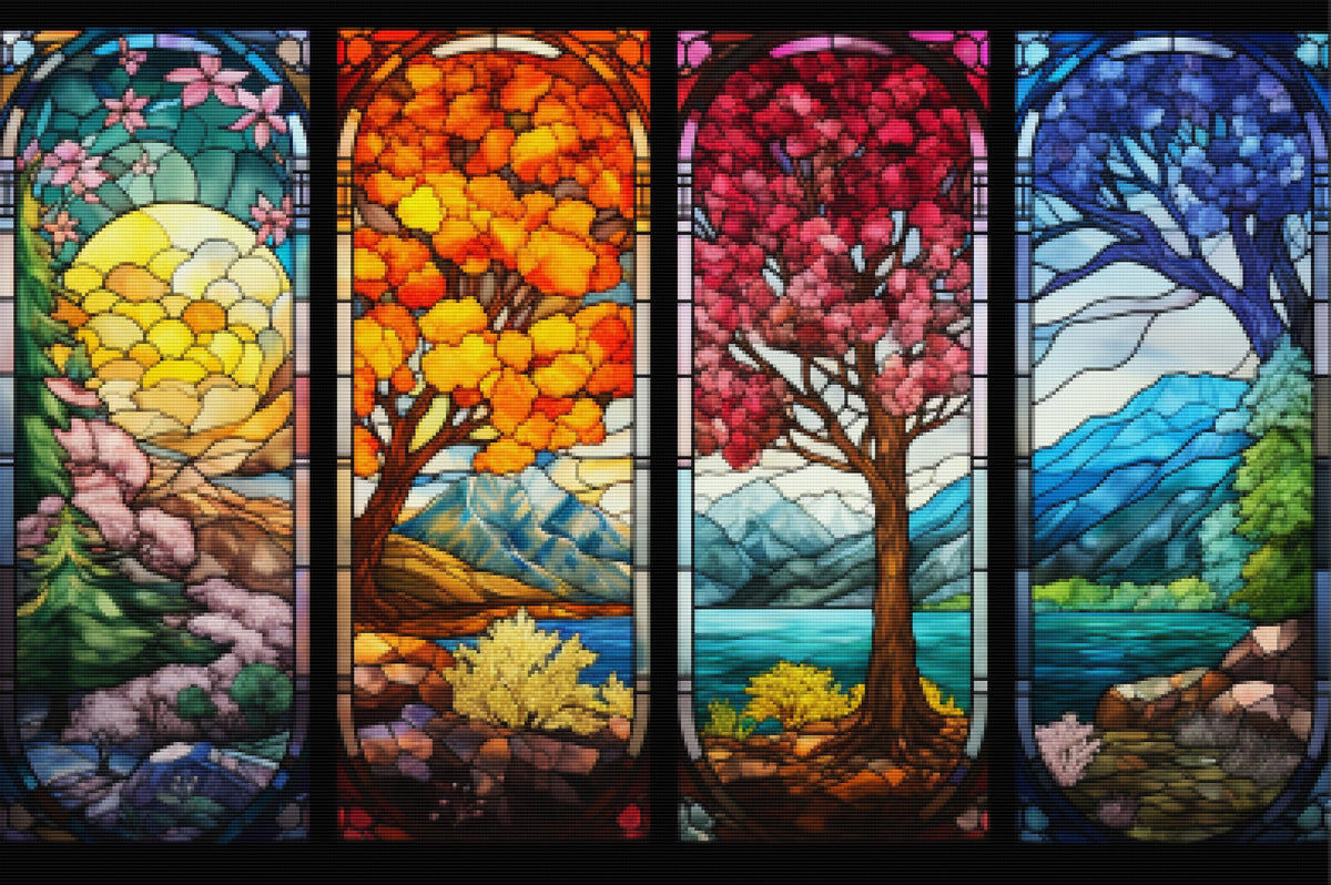 Four Seasons Stained Glass