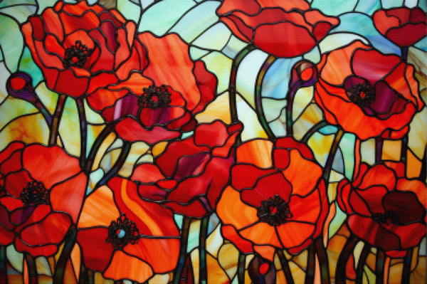 Poppy Field Glass