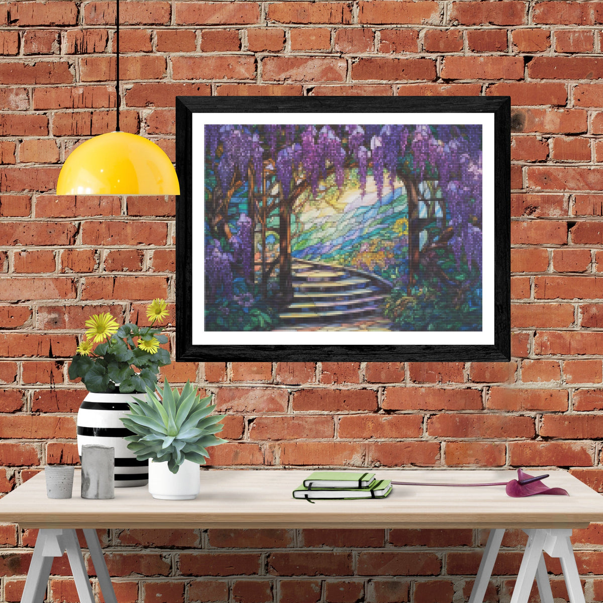 Wisteria Cascade Glass