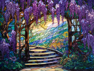Wisteria Cascade Glass