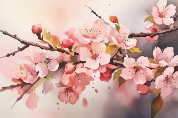 Cherry Watercolor Spring