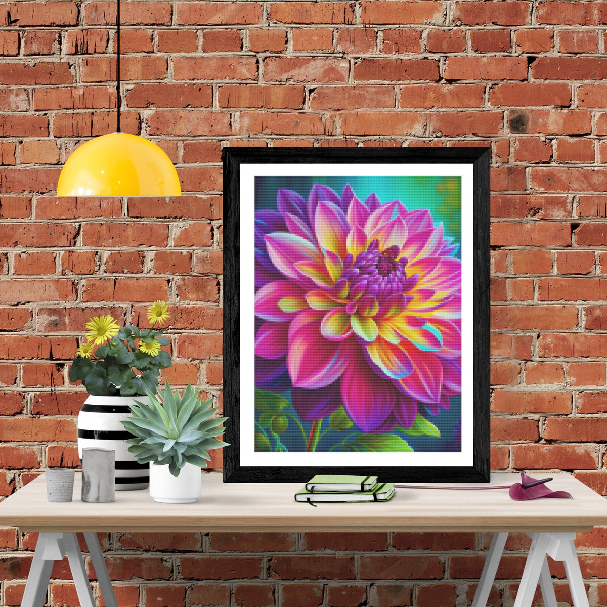 Dahlia Ruffled Petals