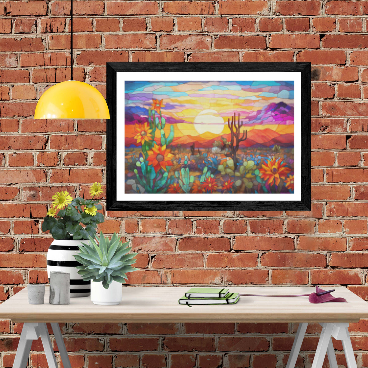 Desert Bloom Stained Glass