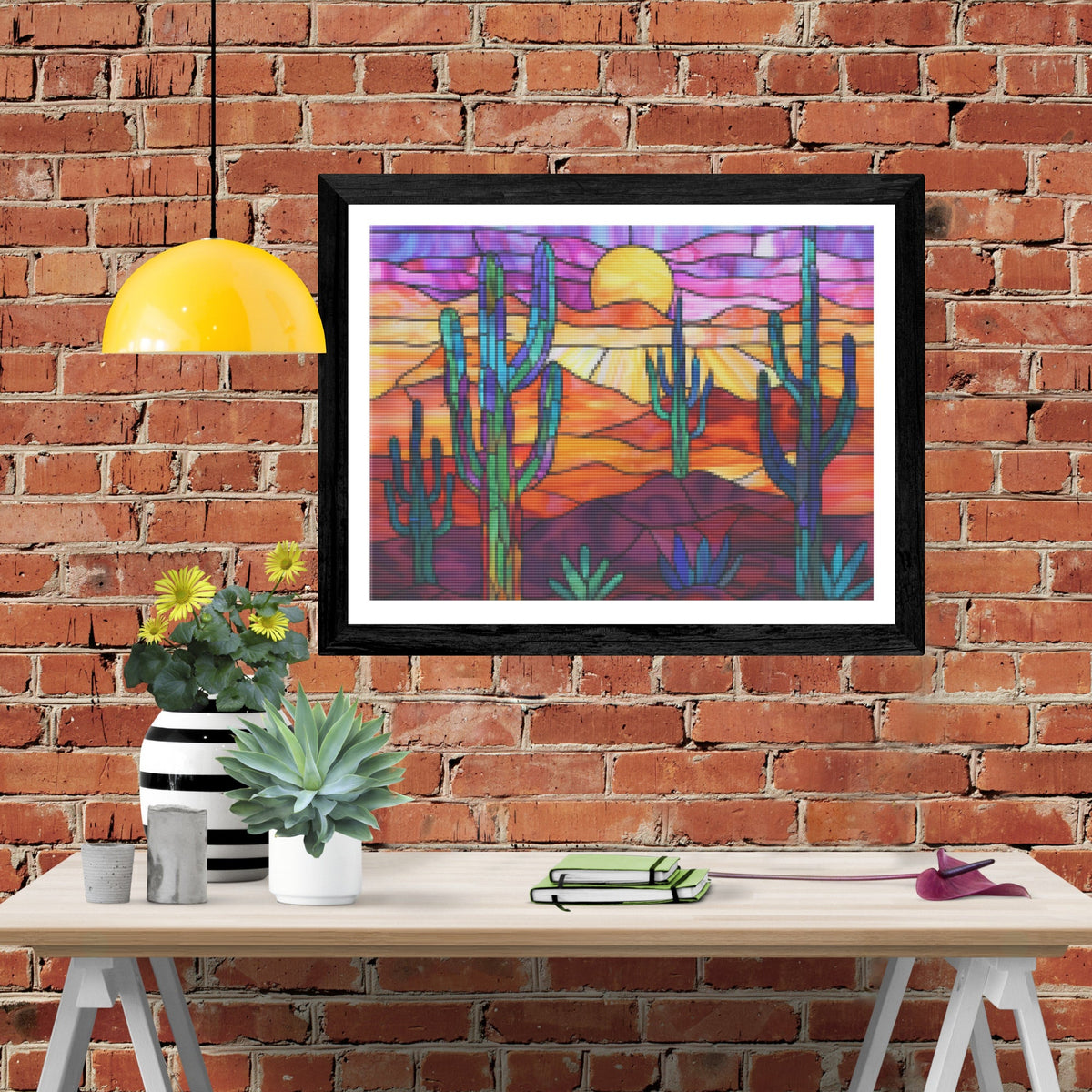 Sunset Saguaro Silhouette