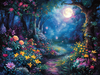 Luminous Garden Night