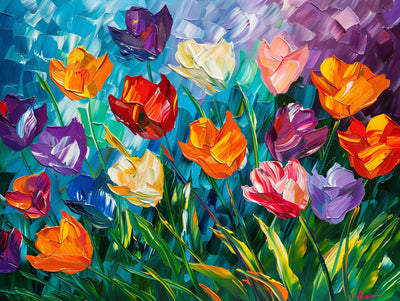 Rainbow Tulip Fields