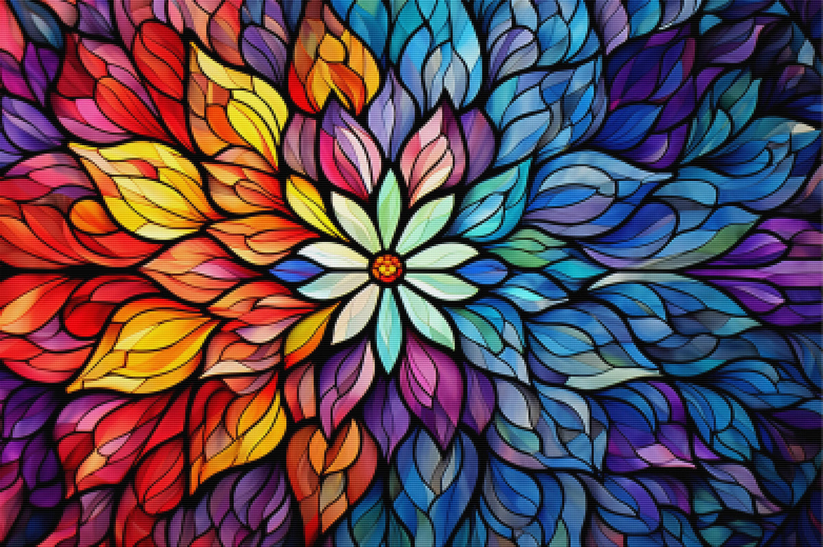 Garden Kaleidoscope Glass