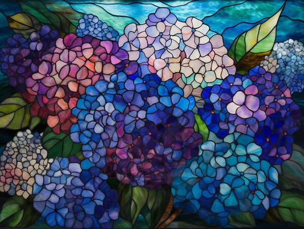 Stained Glass Hydrangeas