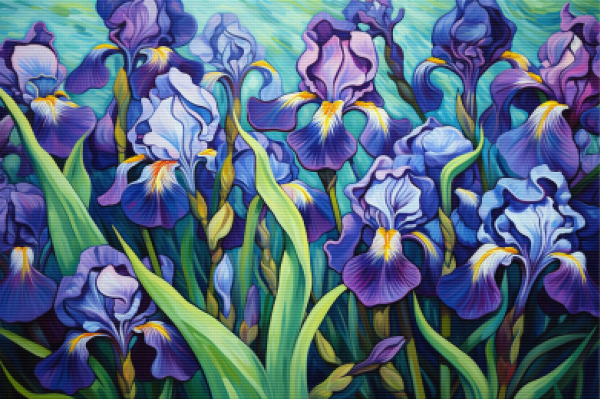 Purple Iris Impressions
