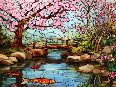 Zen Cherry Garden Glass