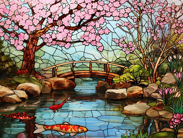 Zen Cherry Garden Glass
