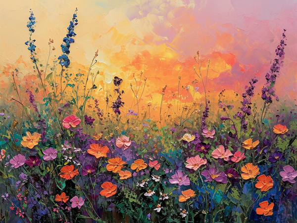 Wildflower Sunset Meadow