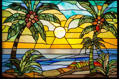 Tropical Paradise Glass