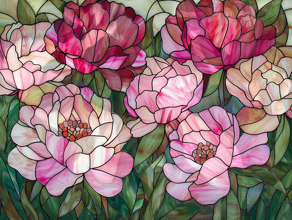 Peony Bloom Mosaic