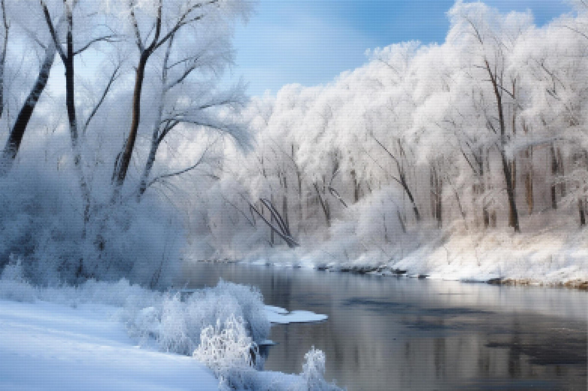 Winter River Frost