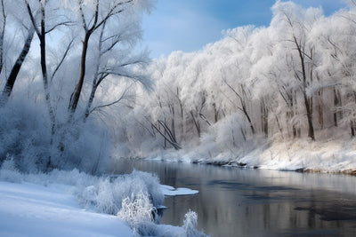 Winter River Frost