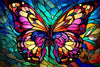 Summer Butterfly Stained Glass