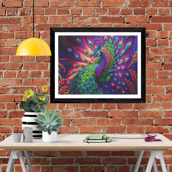 Majestic Peacock Portrait